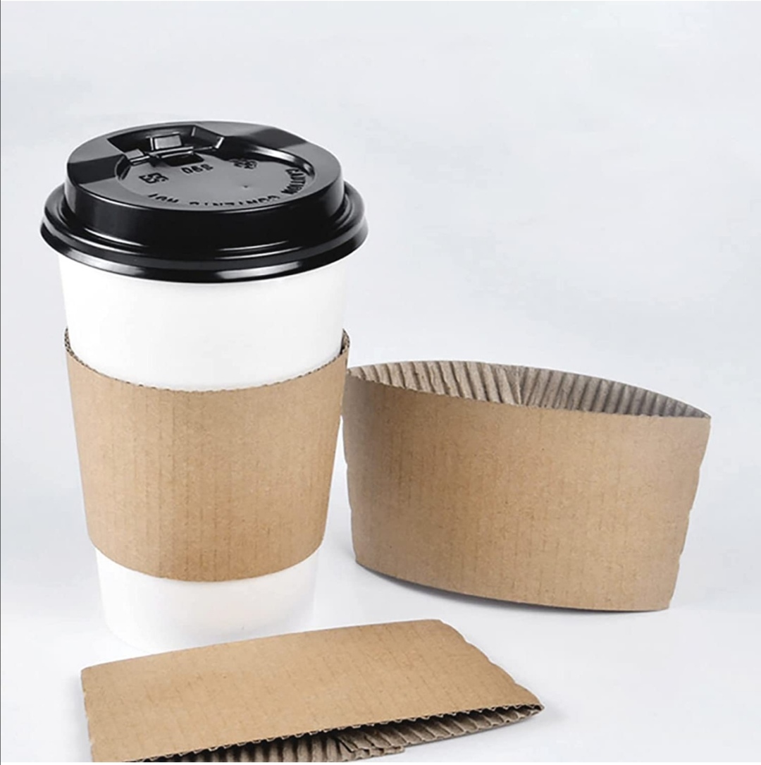 Coffee Sleeves -500pcs @ N17,500 only, Disposable Corrugated Hot Cup  Sleeves Jackets Holder - Kraft Paper Sleeves Protective Heat Insulation  Drinks Insulated Fits 12,16,20,22,24 oz Coffee Cups - Paper-Boxes Food  Packs (Burger